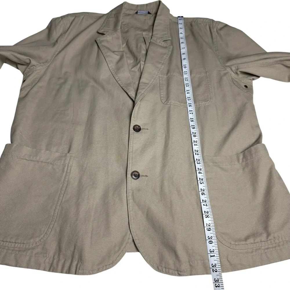 Duluth Trading Mens Fire Hose Presentation Jacket XL Khaki Blazer Tradesman Hunt